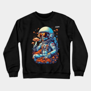 Psychedelic Dj Astronaut - Catsondrugs.com - astronaut, space, stars, galaxy, nasa, cool, planets, funny, universe, astros, astronomy, trippy, surreal, asteroidday, planet Crewneck Sweatshirt